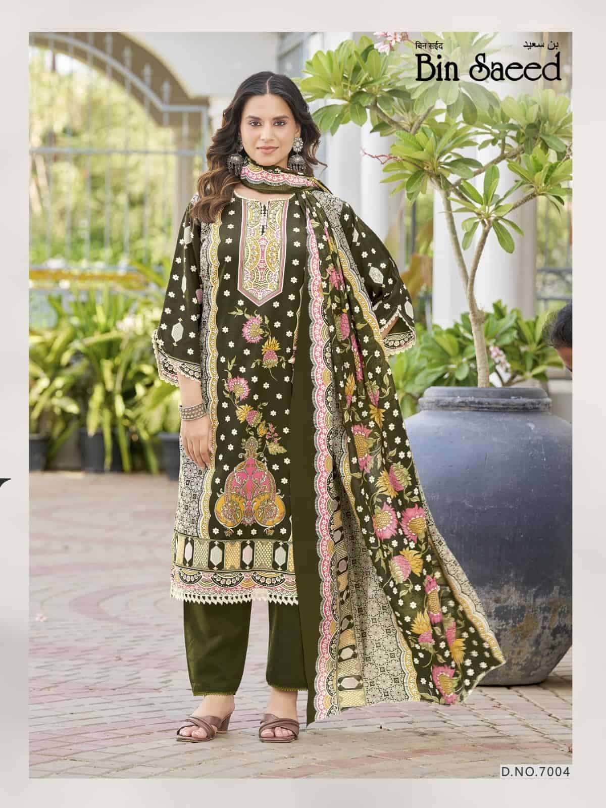 Ganesha Bin Saeed Vol 7 Pure Cotton Karachi Pakistani Suit Set - Amrah Wholesale