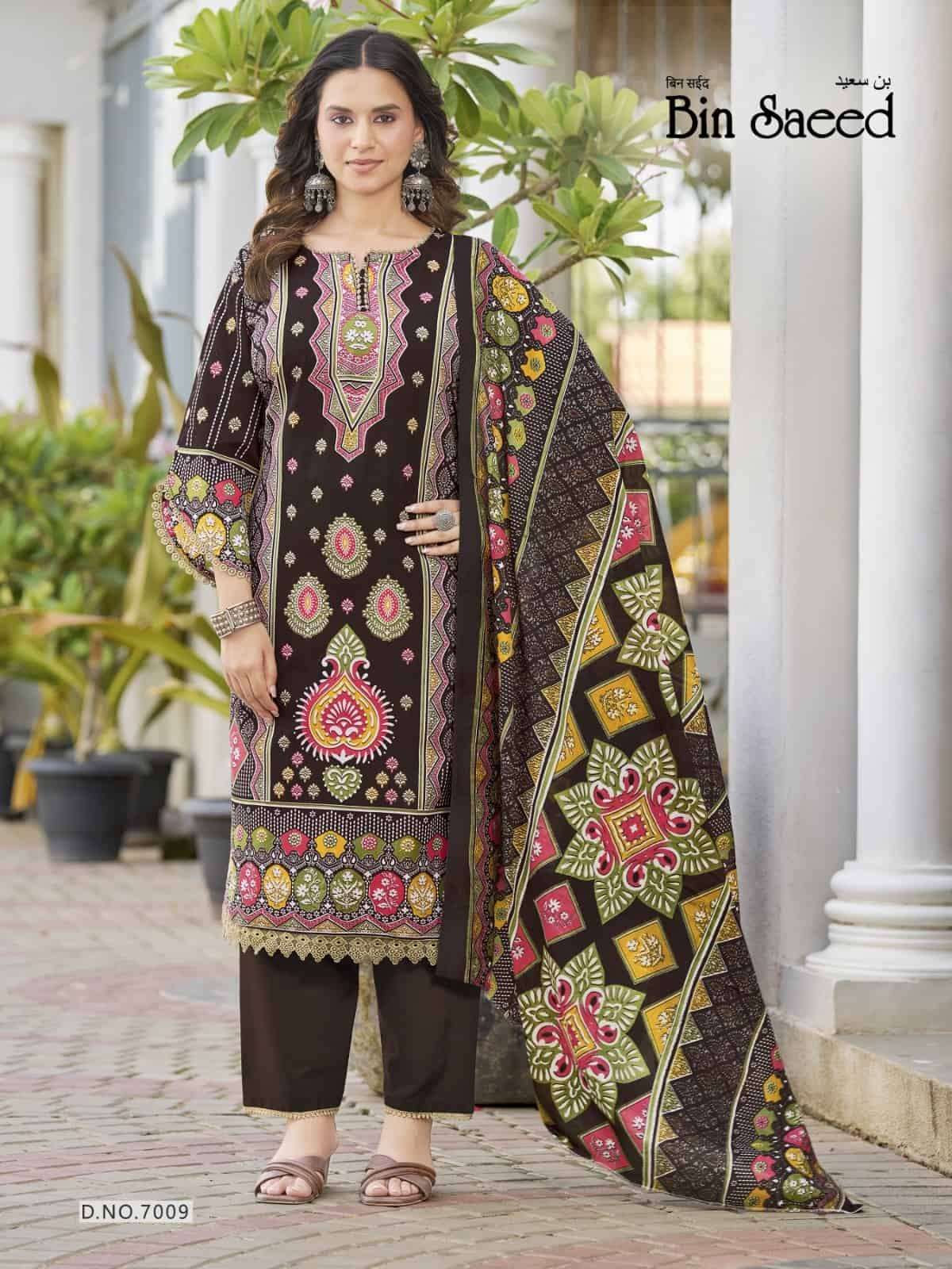 Ganesha Bin Saeed Vol 7 Pure Cotton Karachi Pakistani Suit Set - Amrah Wholesale