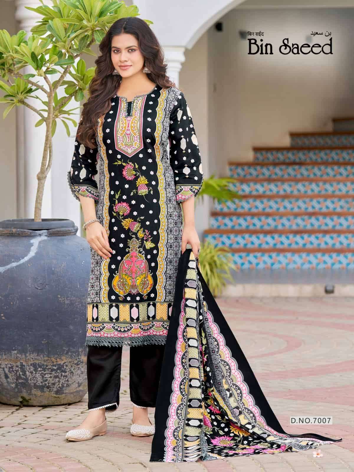 Ganesha Bin Saeed Vol 7 Pure Cotton Karachi Pakistani Suit Set - Amrah Wholesale