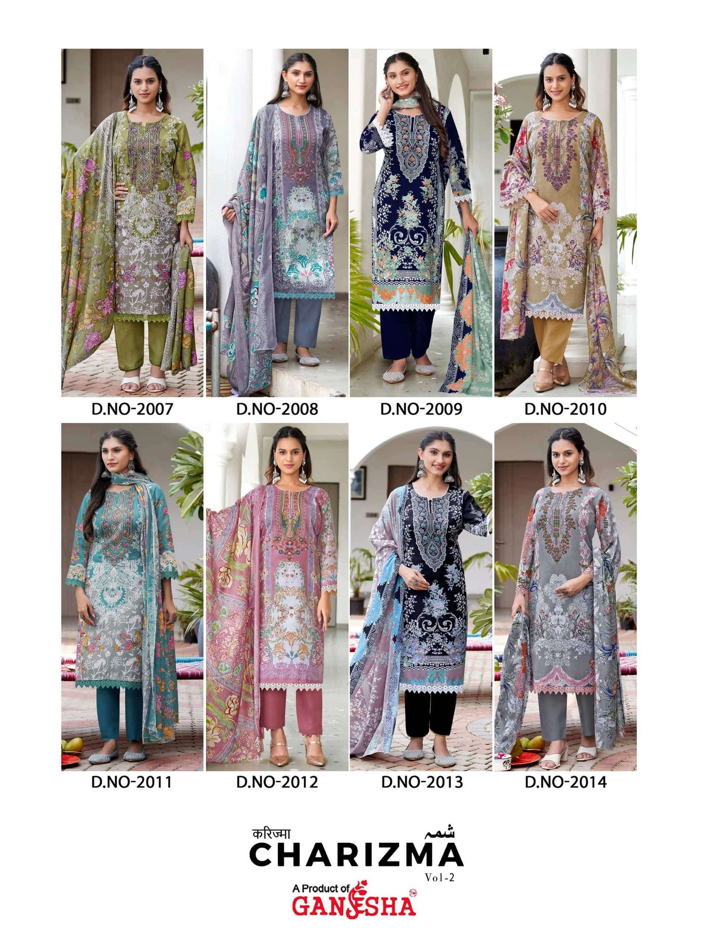 Ganesha Charizma Vol-2 Soft Cotton Printed Pakistani Suit