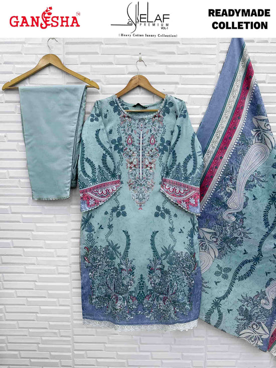 Ganesha Elaf Premium Vol 1 Readymade Karachi Cotton Suit Set