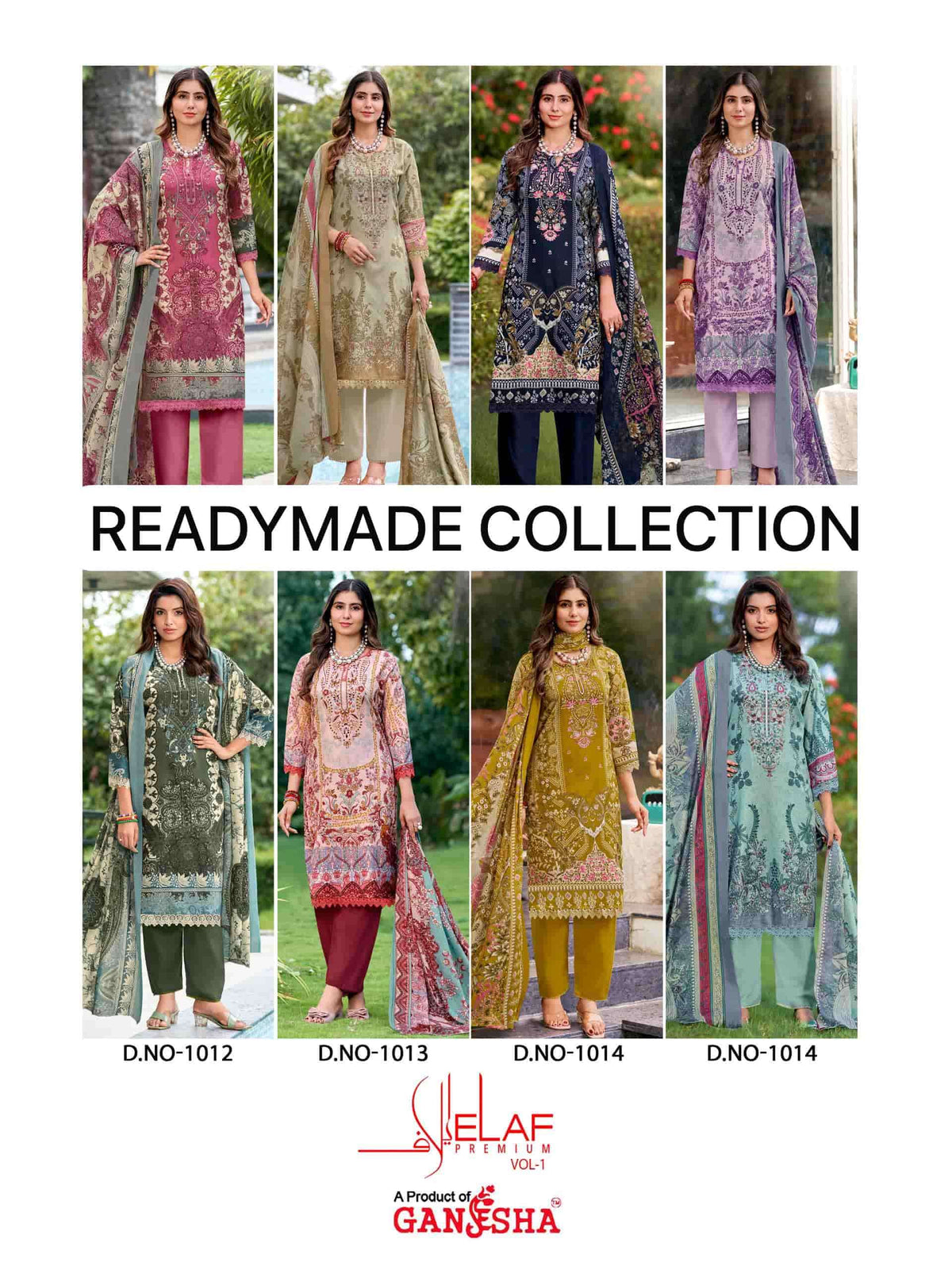 Ganesha Elaf Premium Vol 1 Readymade Karachi Cotton Suit Set