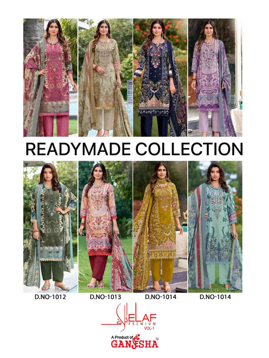 Ganesha Elaf Premium Vol 1 Readymade Karachi Cotton Suit Set