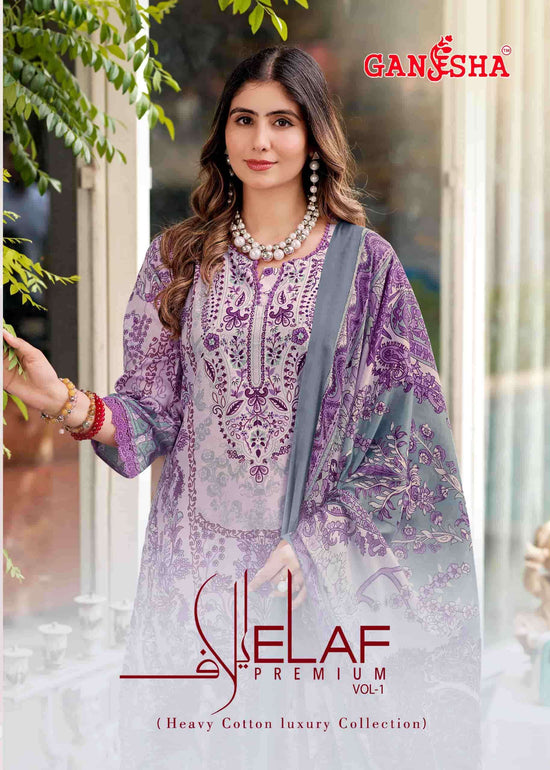 Ganesha Elaf Premium Vol 1 Readymade Karachi Cotton Suit Set