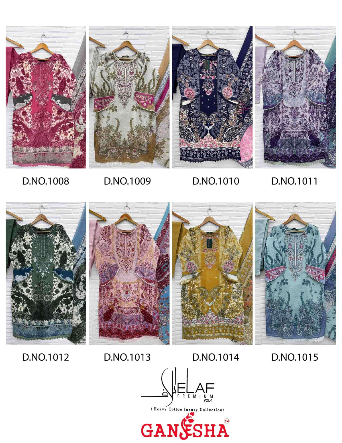 Ganesha Elaf Premium Vol 1 Readymade Karachi Cotton Suit Set