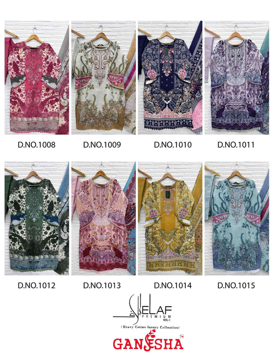 Ganesha Elaf Premium Vol 1 Readymade Karachi Cotton Suit Set
