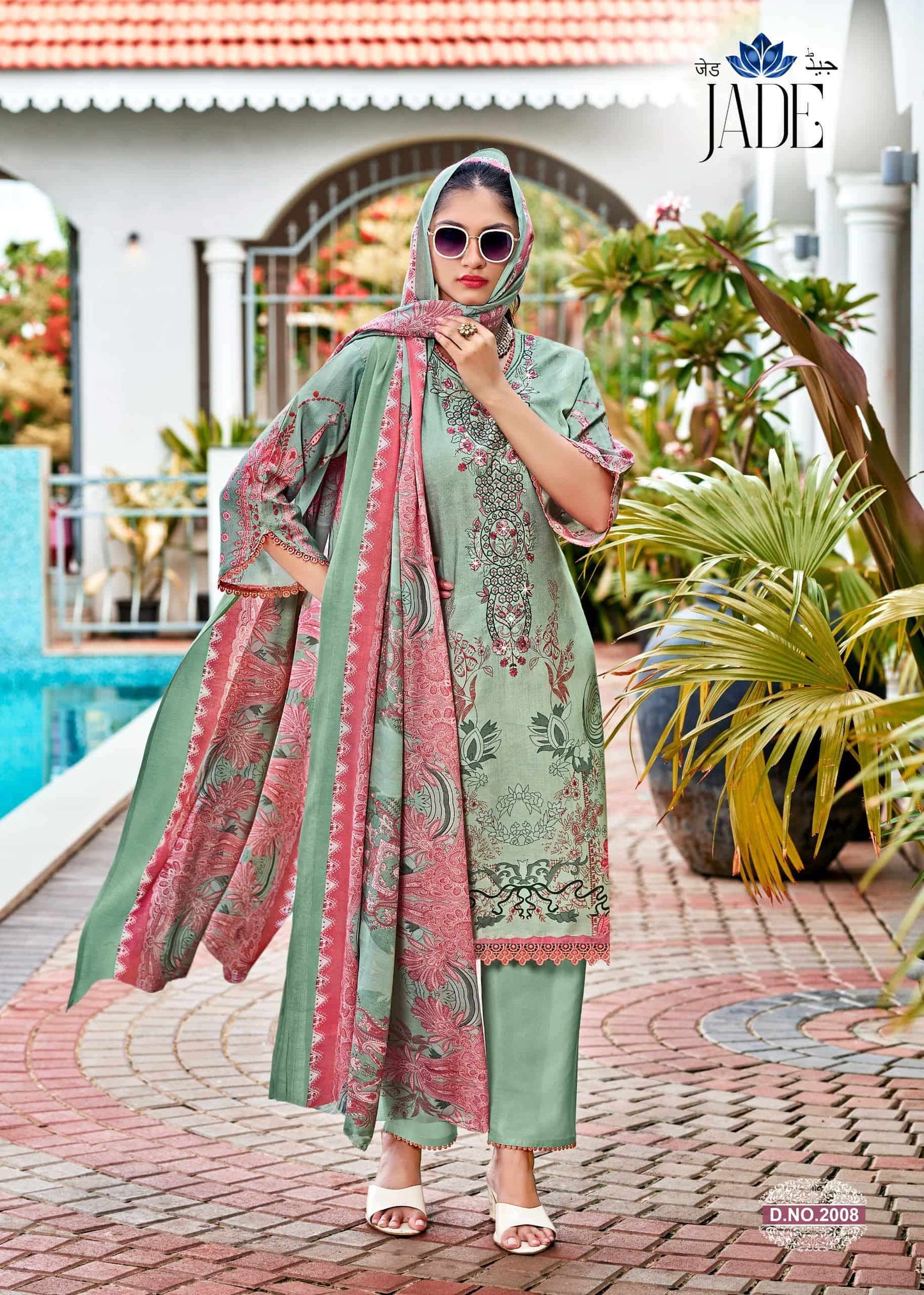 Ganesha Jade Vol-2 Cambric Printed Dress Material