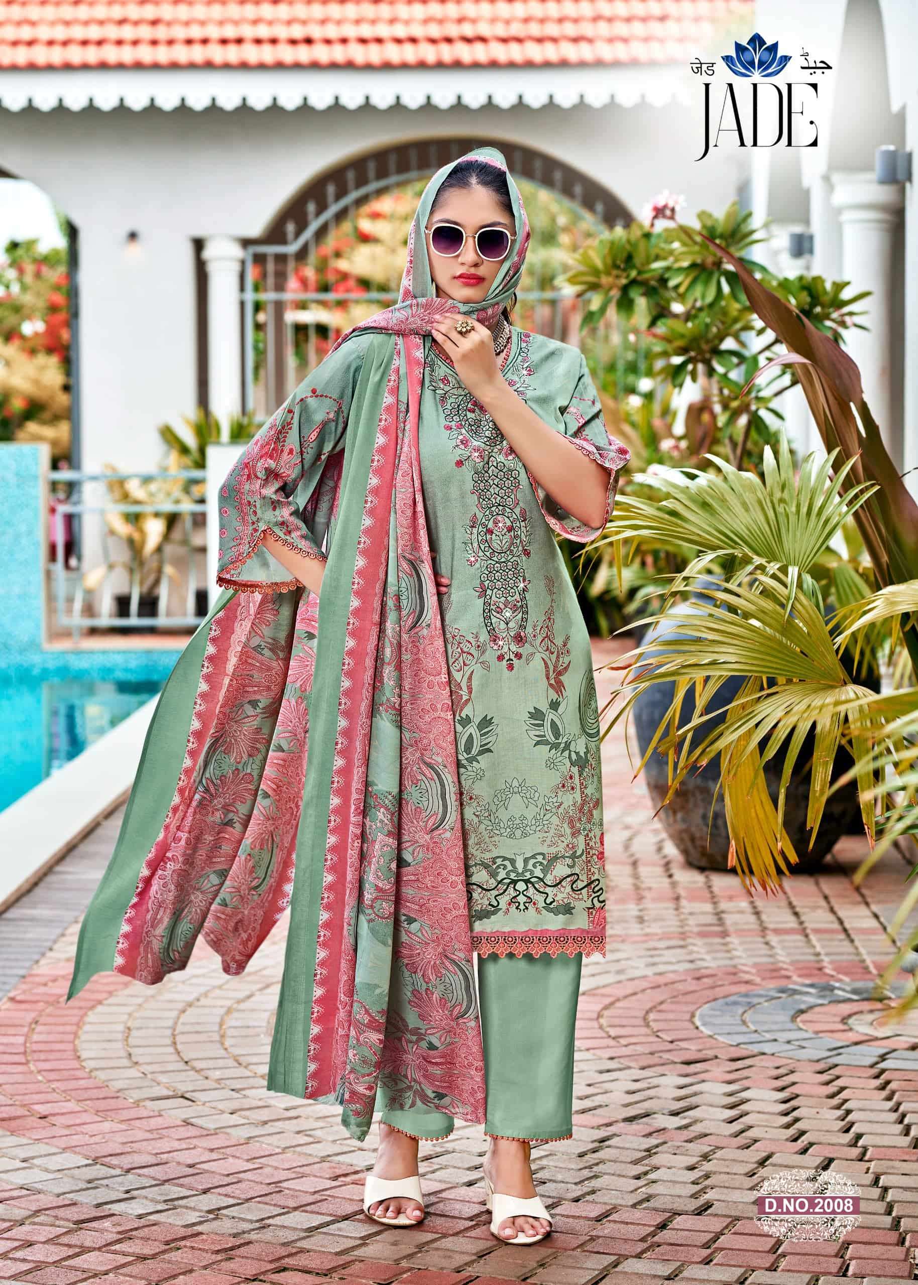 Ganesha Jade Vol-2 Cambric Printed Dress Material