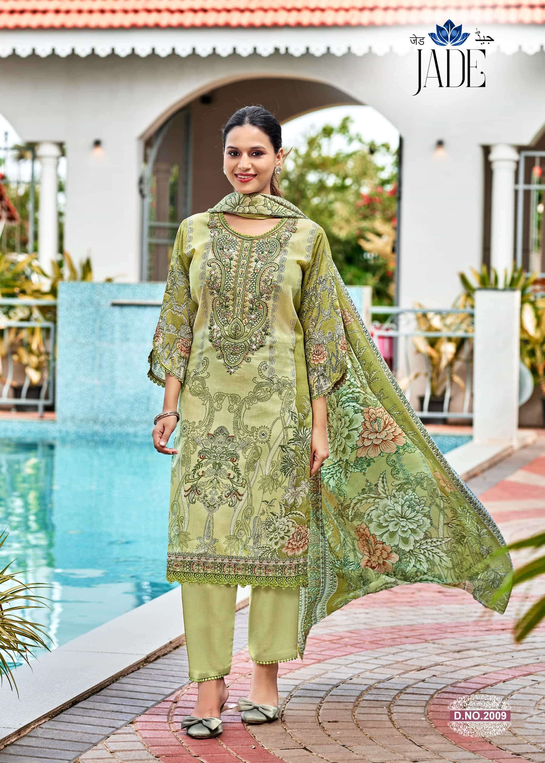 Ganesha Jade Vol-2 Cambric Printed Dress Material