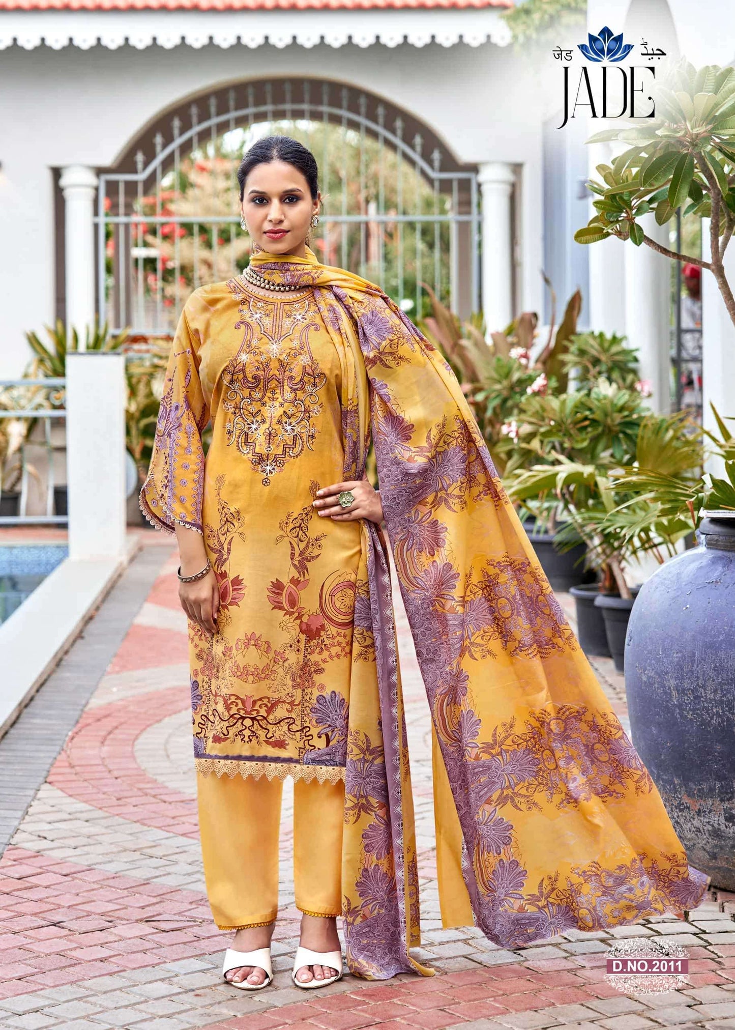 Ganesha Jade Vol-2 Cambric Printed Dress Material