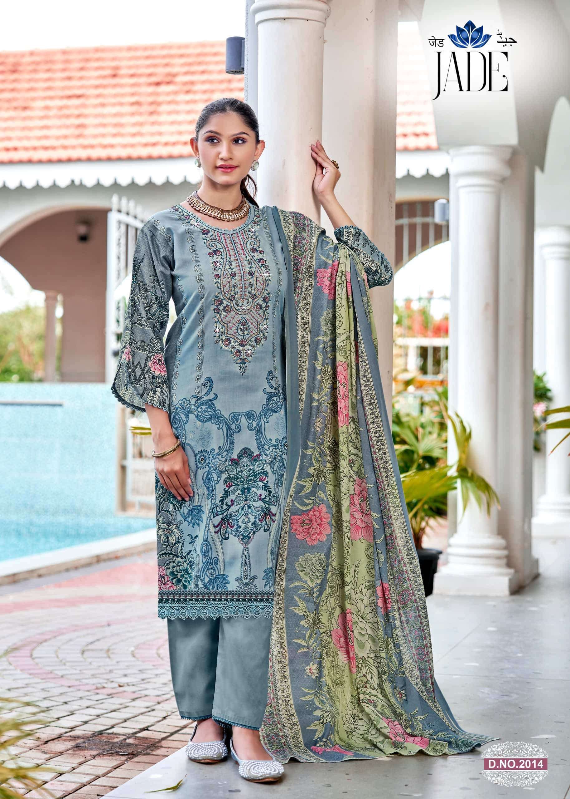 Ganesha Jade Vol-2 Cambric Printed Dress Material