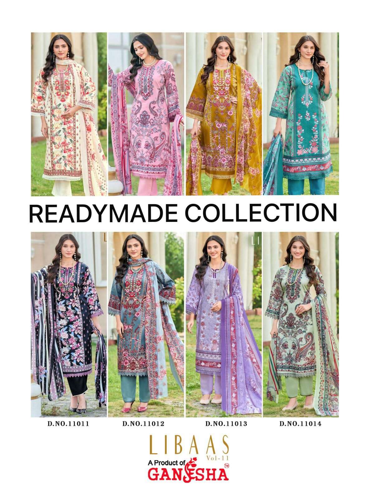 Ganesha Libaas Vol 11 Cotton Pakistani Suit Set - Amrah Wholesale