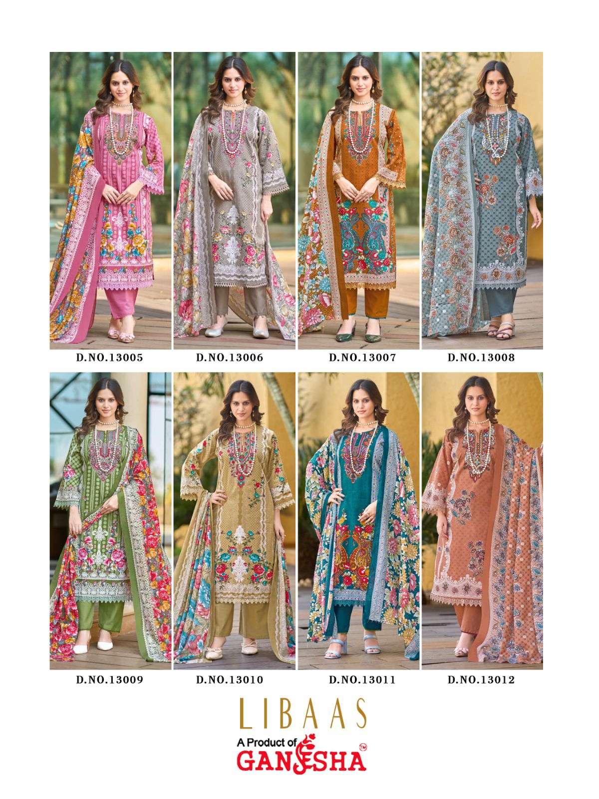 GANESHA LIBAAS VOL - 13 Cotton Pakistani Suit Set - Amrah Wholesale