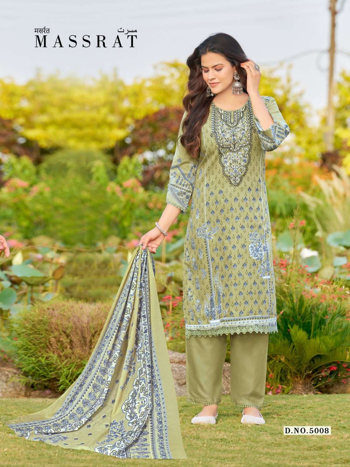 Ganesha Massrat Vol 5 Karachi Cotton Embroidered Dress Material