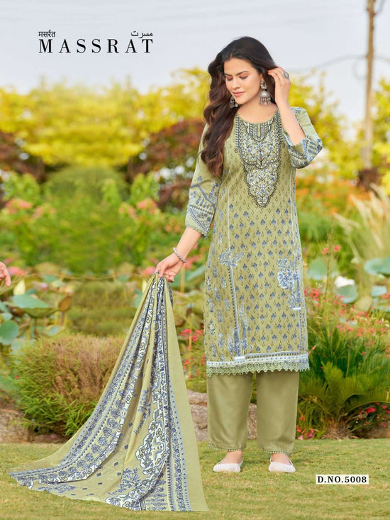 Ganesha Massrat Vol 5 Karachi Cotton Embroidered Dress Material