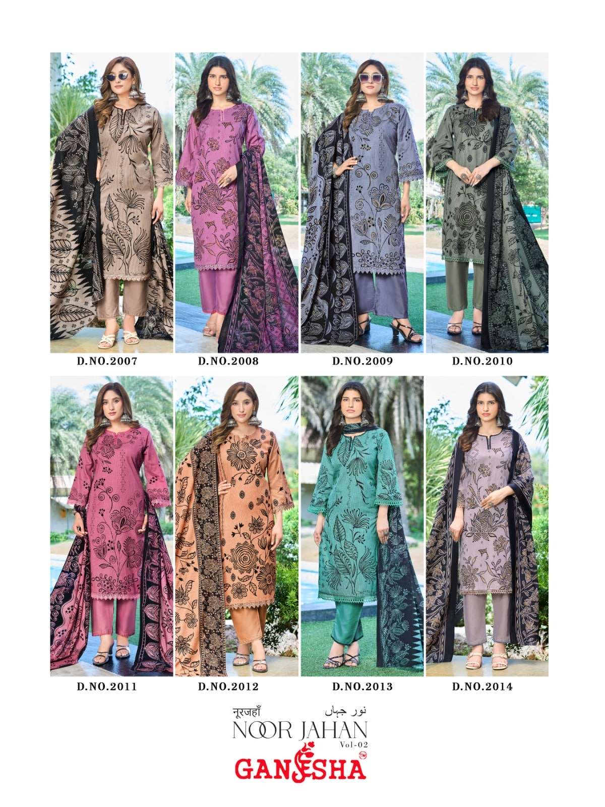 GANESHA NOOR JAHAN VOL - 02 Cotton Printed Dress Material - Amrah Wholesale