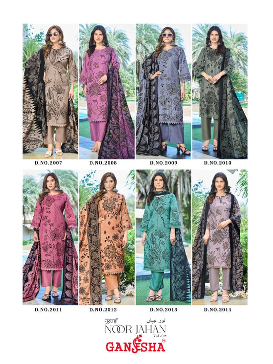 GANESHA NOOR JAHAN VOL - 02 Cotton Printed Dress Material - Amrah Wholesale