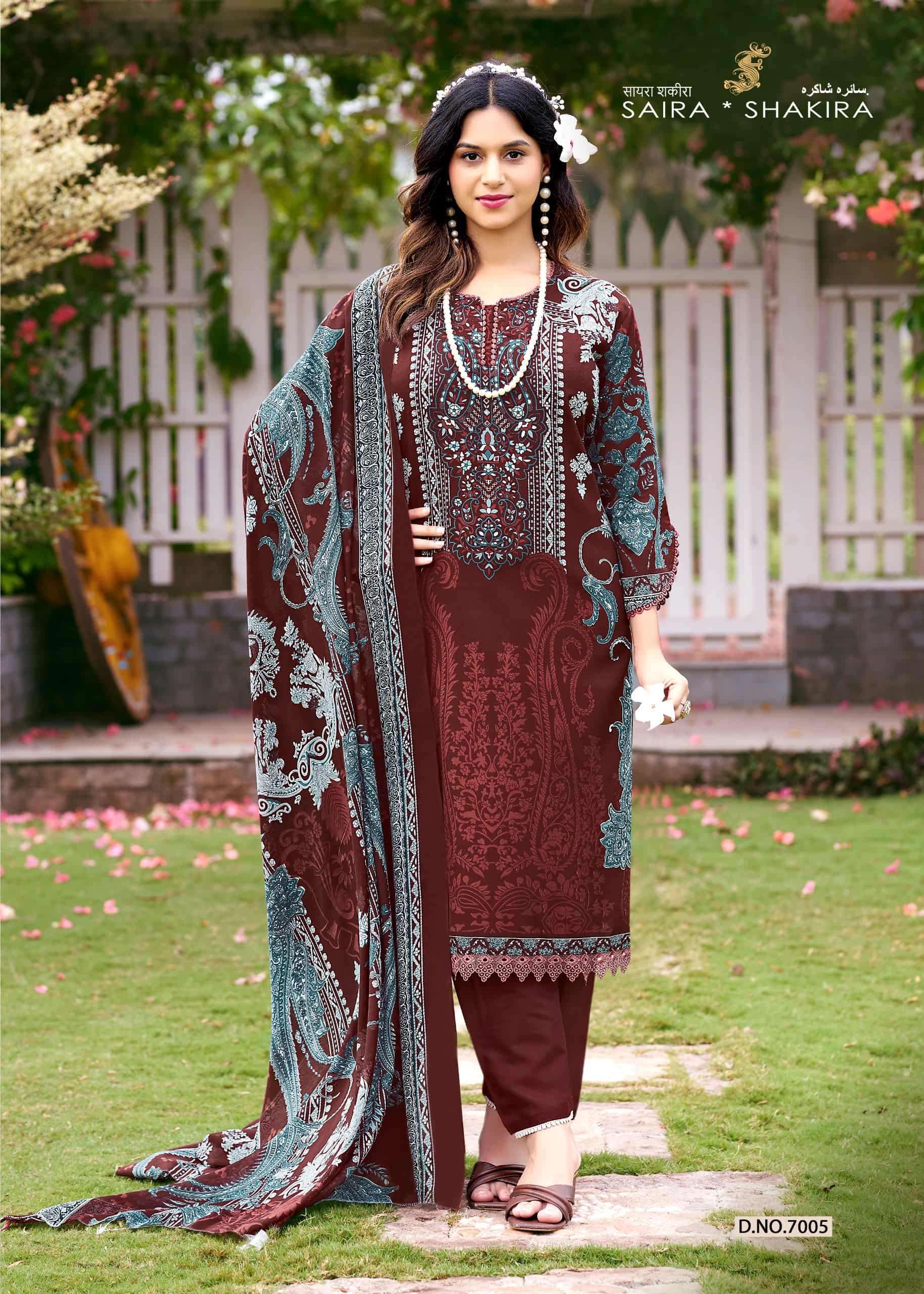 Ganesha Saira Sakira Vol-7 Cotton Printed Unstitched Pakistani Suit Set