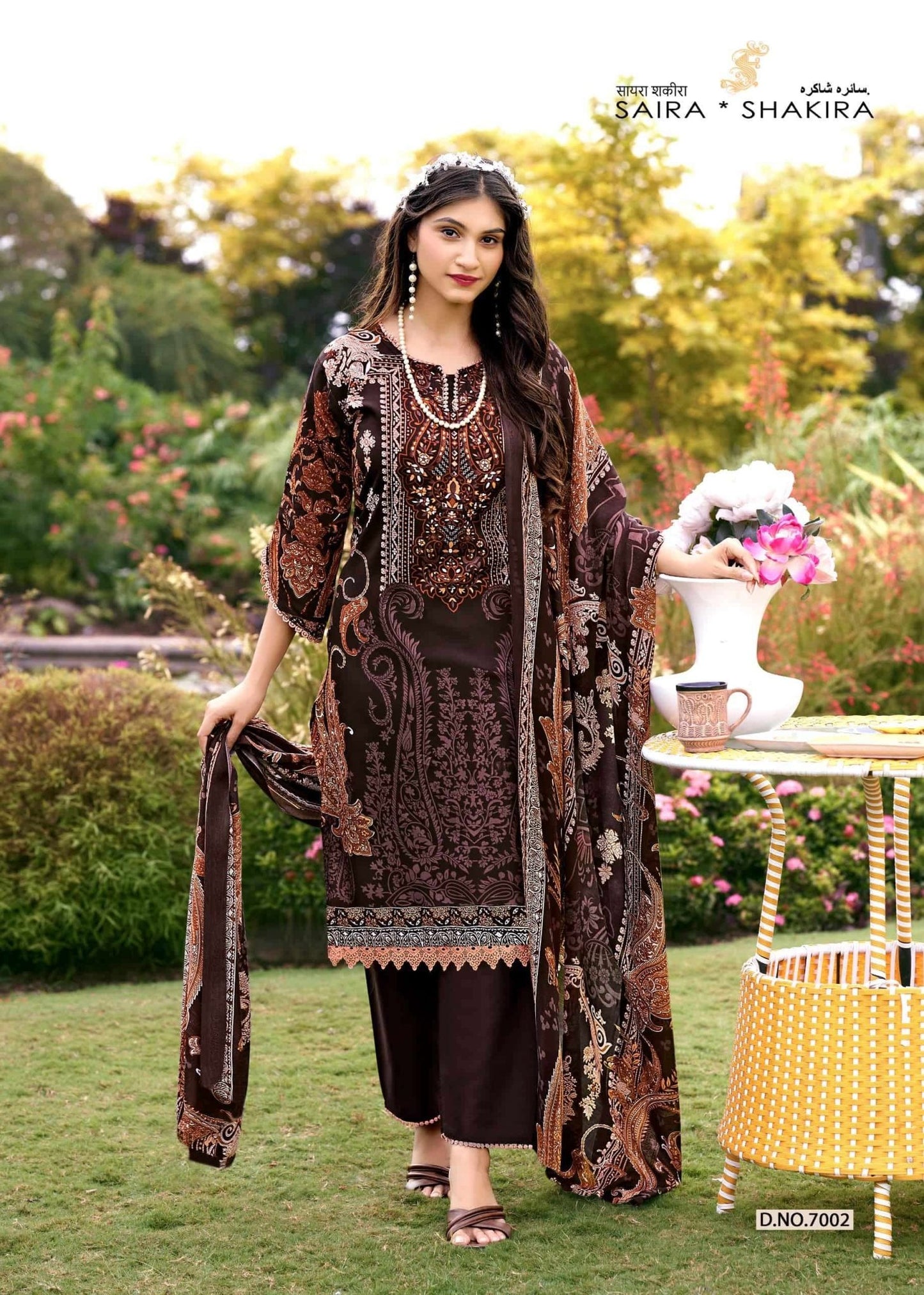 Ganesha Saira Sakira Vol-7 Cotton Printed Unstitched Pakistani Suit Set - Amrah Wholesale