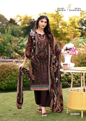 Ganesha Saira Sakira Vol-7 Cotton Printed Unstitched Pakistani Suit Set - Amrah Wholesale