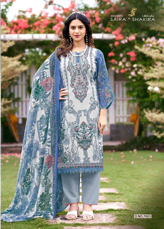 Ganesha Saira Sakira Vol-7 Cotton Printed Unstitched Pakistani Suit Set - Amrah Wholesale