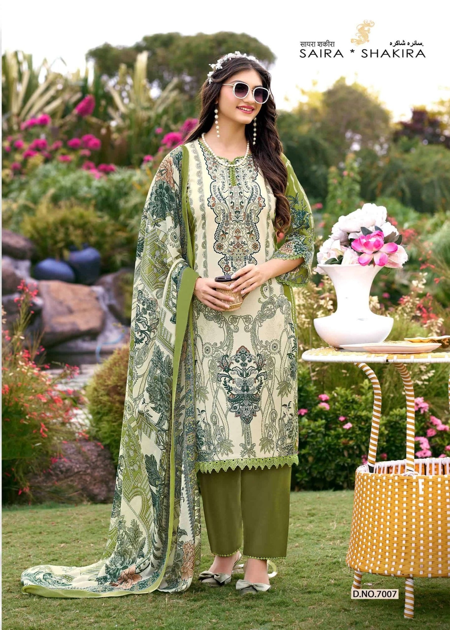 Ganesha Saira Sakira Vol-7 Cotton Printed Unstitched Pakistani Suit Set - Amrah Wholesale