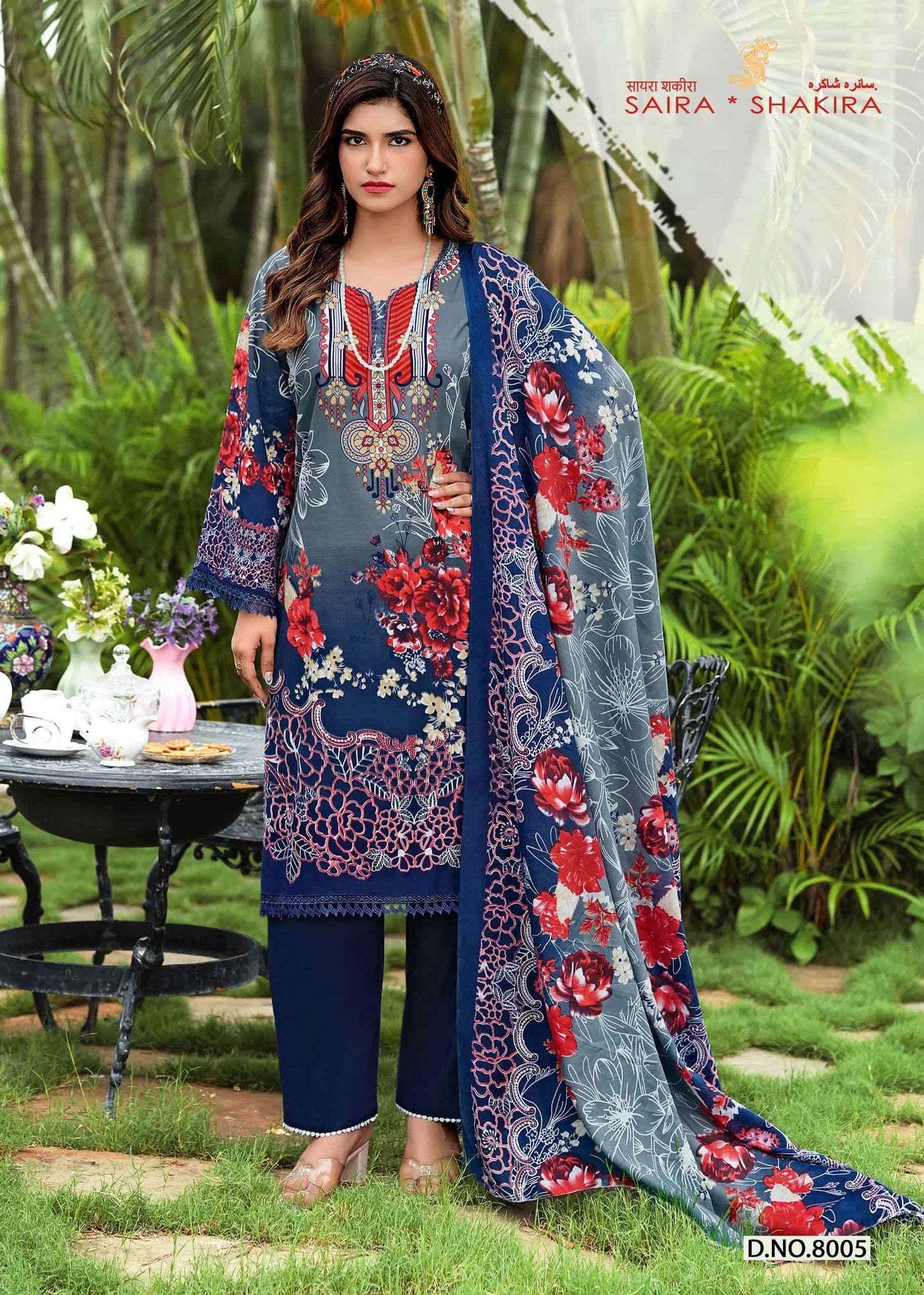 GANESHA SAIRA SAKIRA VOL-8 Cotton Unstitched Pakistani Suit