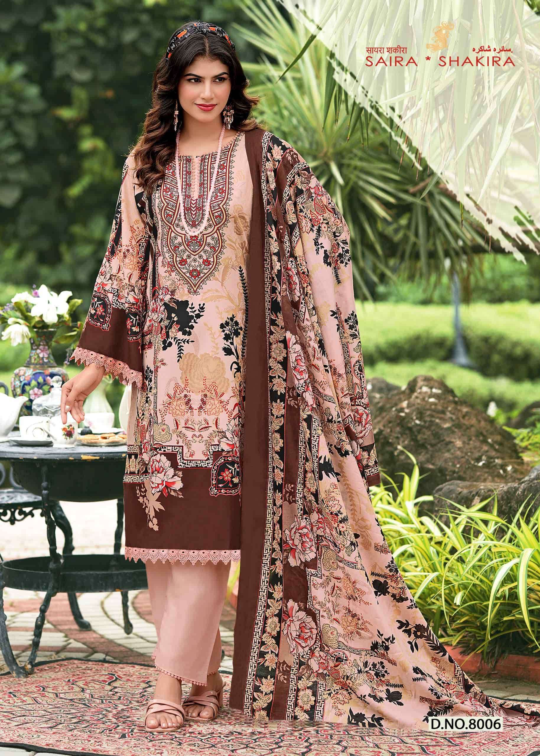 GANESHA SAIRA SAKIRA VOL-8 Cotton Unstitched Pakistani Suit