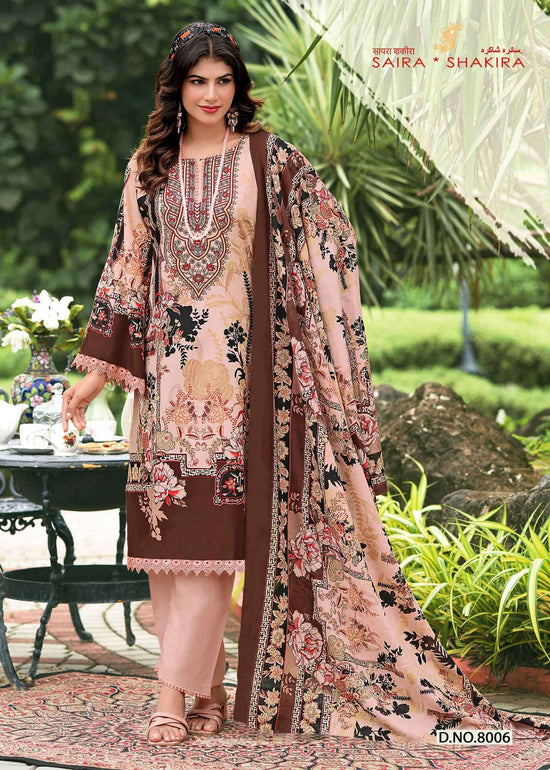 GANESHA SAIRA SAKIRA VOL-8 Cotton Unstitched Pakistani Suit