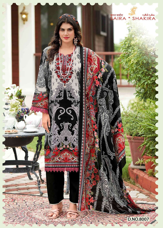 GANESHA SAIRA SAKIRA VOL-8 Cotton Unstitched Pakistani Suit