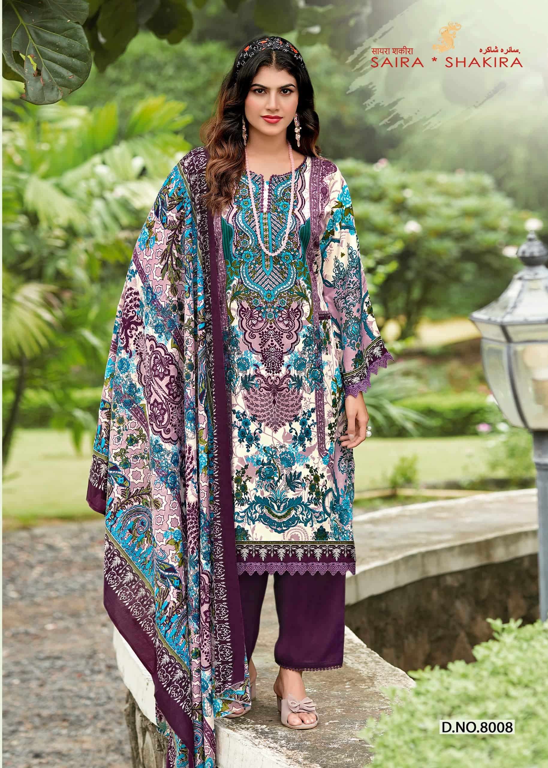 GANESHA SAIRA SAKIRA VOL-8 Cotton Unstitched Pakistani Suit