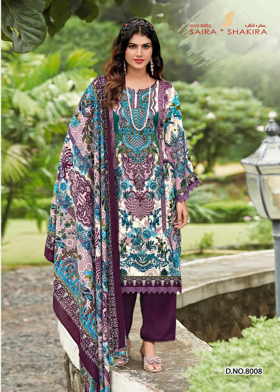 GANESHA SAIRA SAKIRA VOL-8 Cotton Unstitched Pakistani Suit
