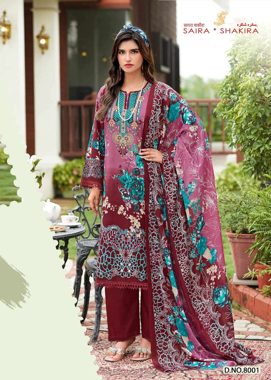 GANESHA SAIRA SAKIRA VOL-8 Cotton Unstitched Pakistani Suit