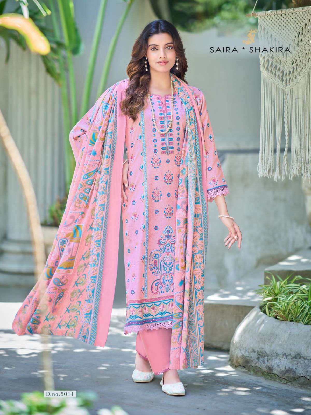 Ganesha Saira Shakira Vol 5 Readymade Karachi Cotton Pakistani Suit Set - Amrah Wholesale