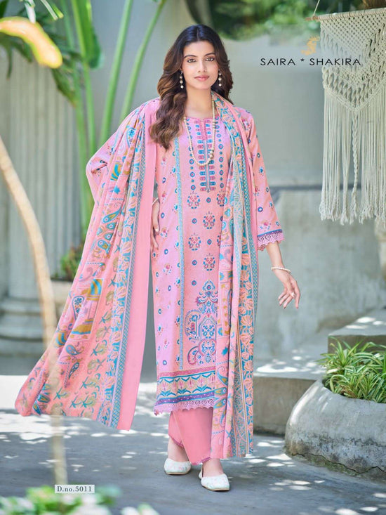 Ganesha Saira Shakira Vol 5 Readymade Karachi Cotton Pakistani Suit Set - Amrah Wholesale