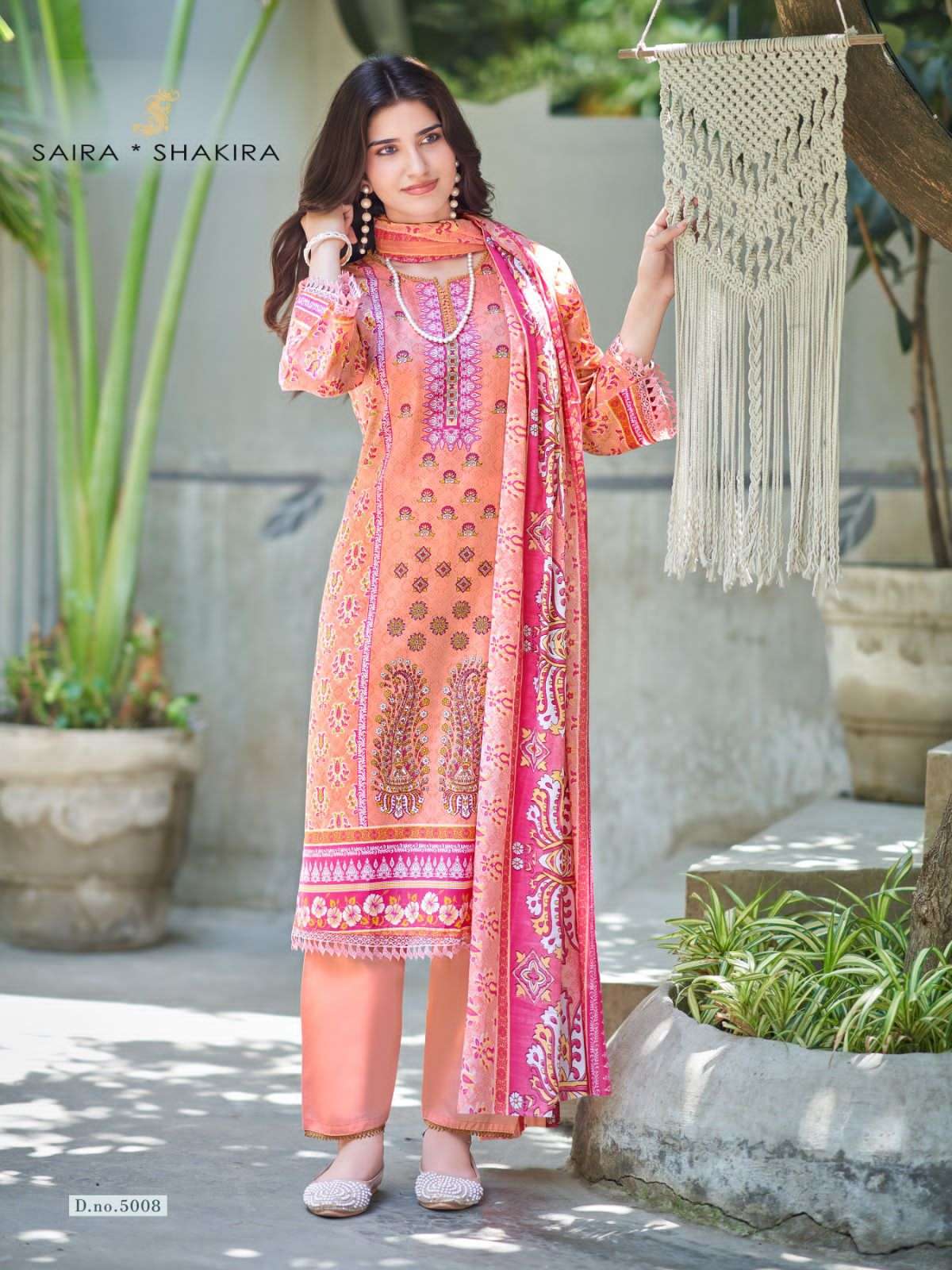 Ganesha Saira Shakira Vol 5 Readymade Karachi Cotton Pakistani Suit Set - Amrah Wholesale