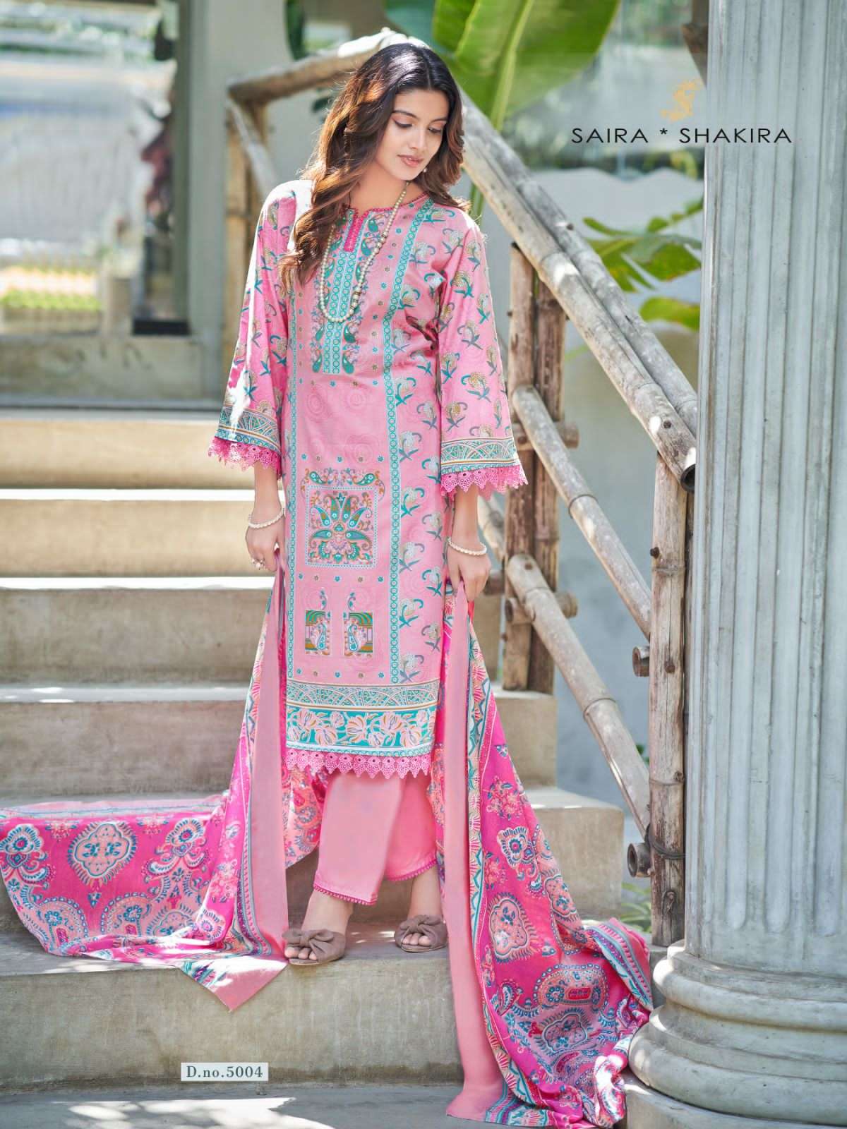 Ganesha Saira Shakira Vol 5 Readymade Karachi Cotton Pakistani Suit Set - Amrah Wholesale