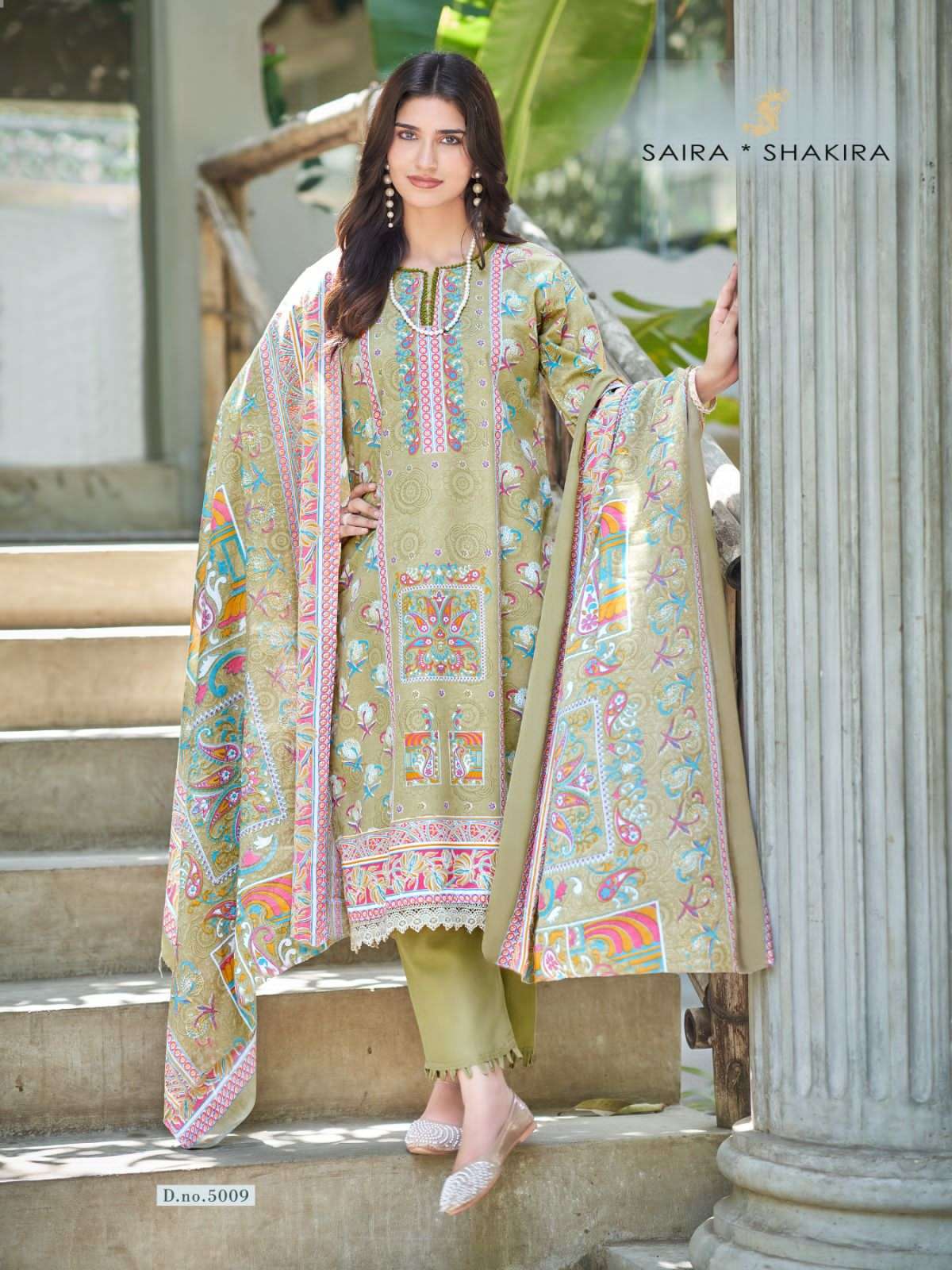 Ganesha Saira Shakira Vol 5 Readymade Karachi Cotton Pakistani Suit Set - Amrah Wholesale