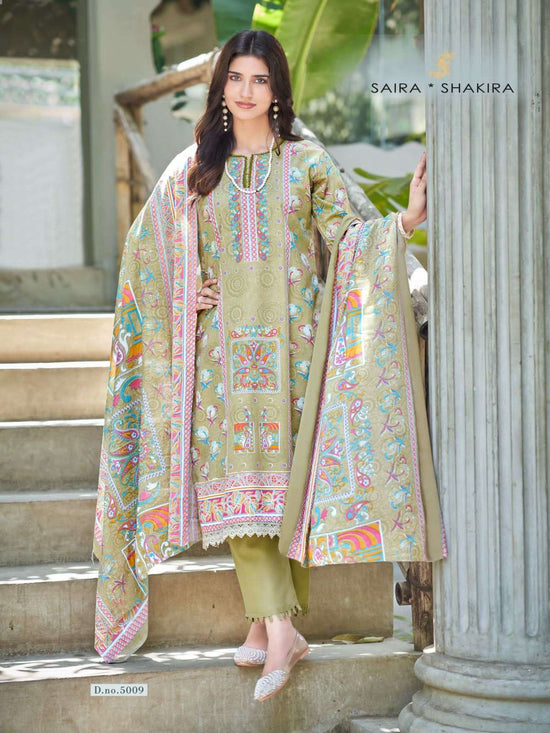 Ganesha Saira Shakira Vol 5 Readymade Karachi Cotton Pakistani Suit Set - Amrah Wholesale