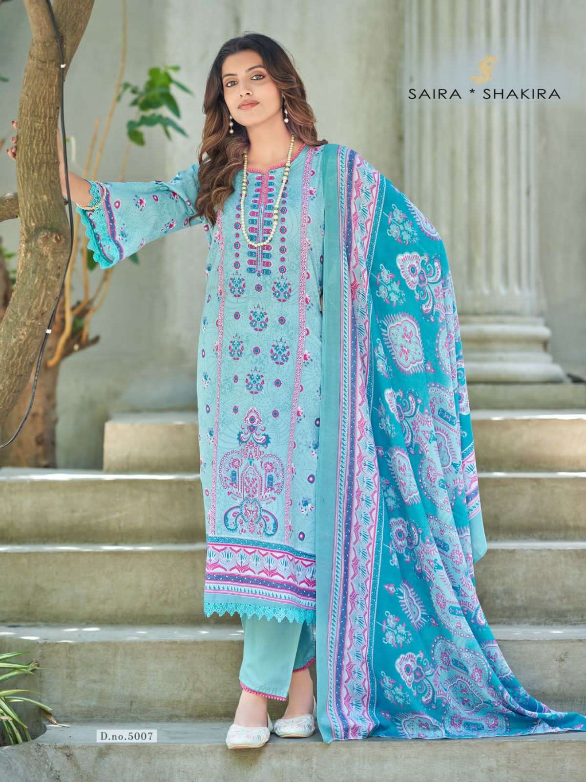 Ganesha Saira Shakira Vol 5 Readymade Karachi Cotton Pakistani Suit Set - Amrah Wholesale