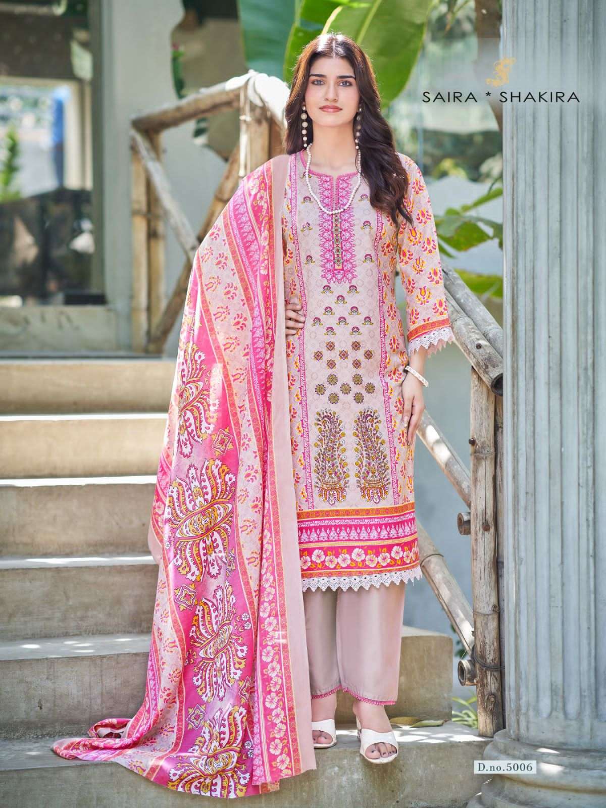 Ganesha Saira Shakira Vol 5 Readymade Karachi Cotton Pakistani Suit Set - Amrah Wholesale
