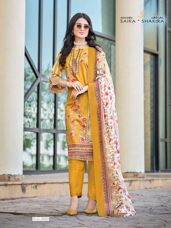 Ganesha Saira Shakira Vol 6 Cotton Printed Dress Material