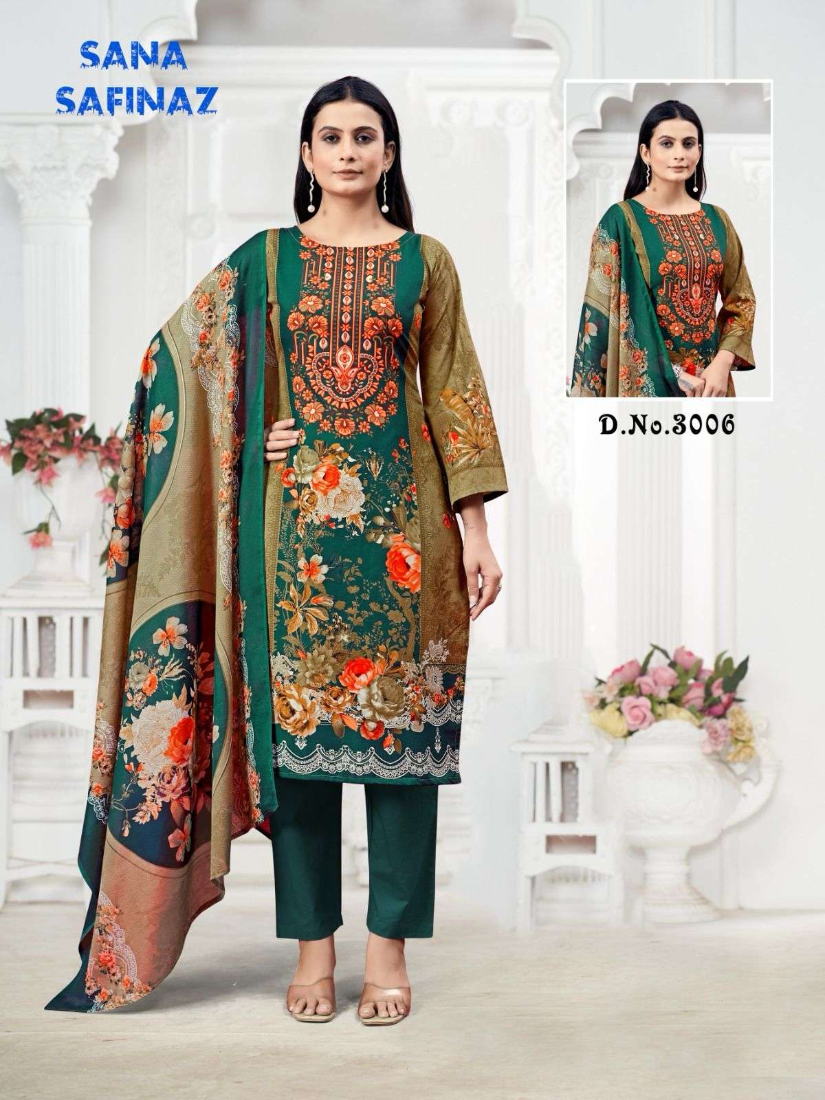 GANESHA SANA SAFINAZ VOL-03 Designer Cotton Printed Dress Material