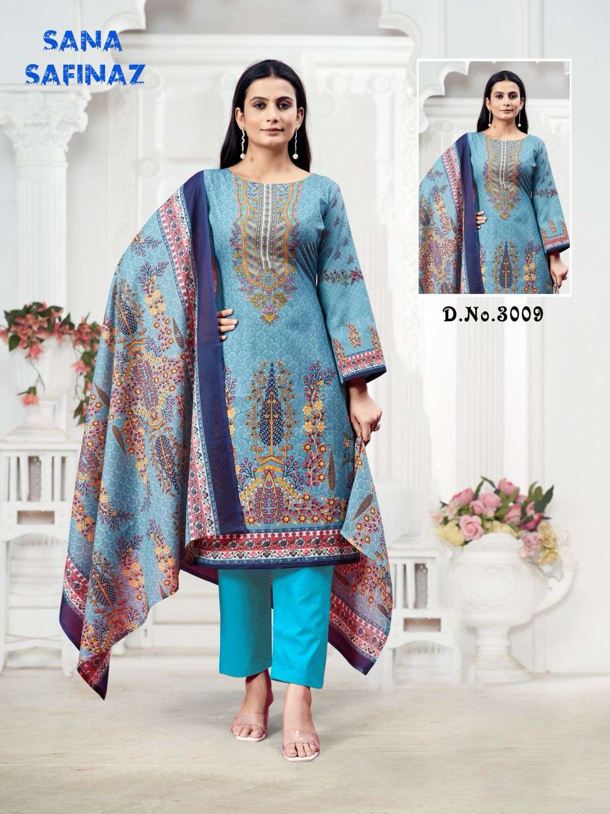 GANESHA SANA SAFINAZ VOL-03 Designer Cotton Printed Dress Material
