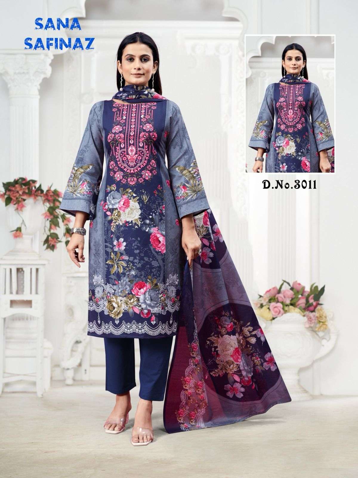 GANESHA SANA SAFINAZ VOL-03 Designer Cotton Printed Dress Material