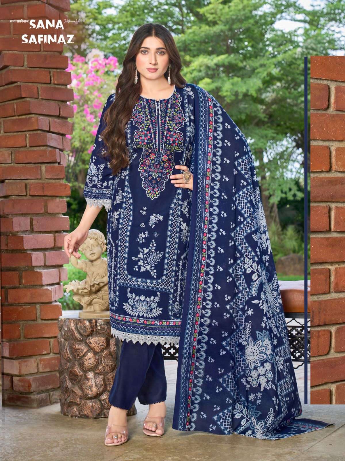 Ganesha Sana Safinaz Vol 12 Karachi Cotton Pakistani Suit - Amrah Wholesale
