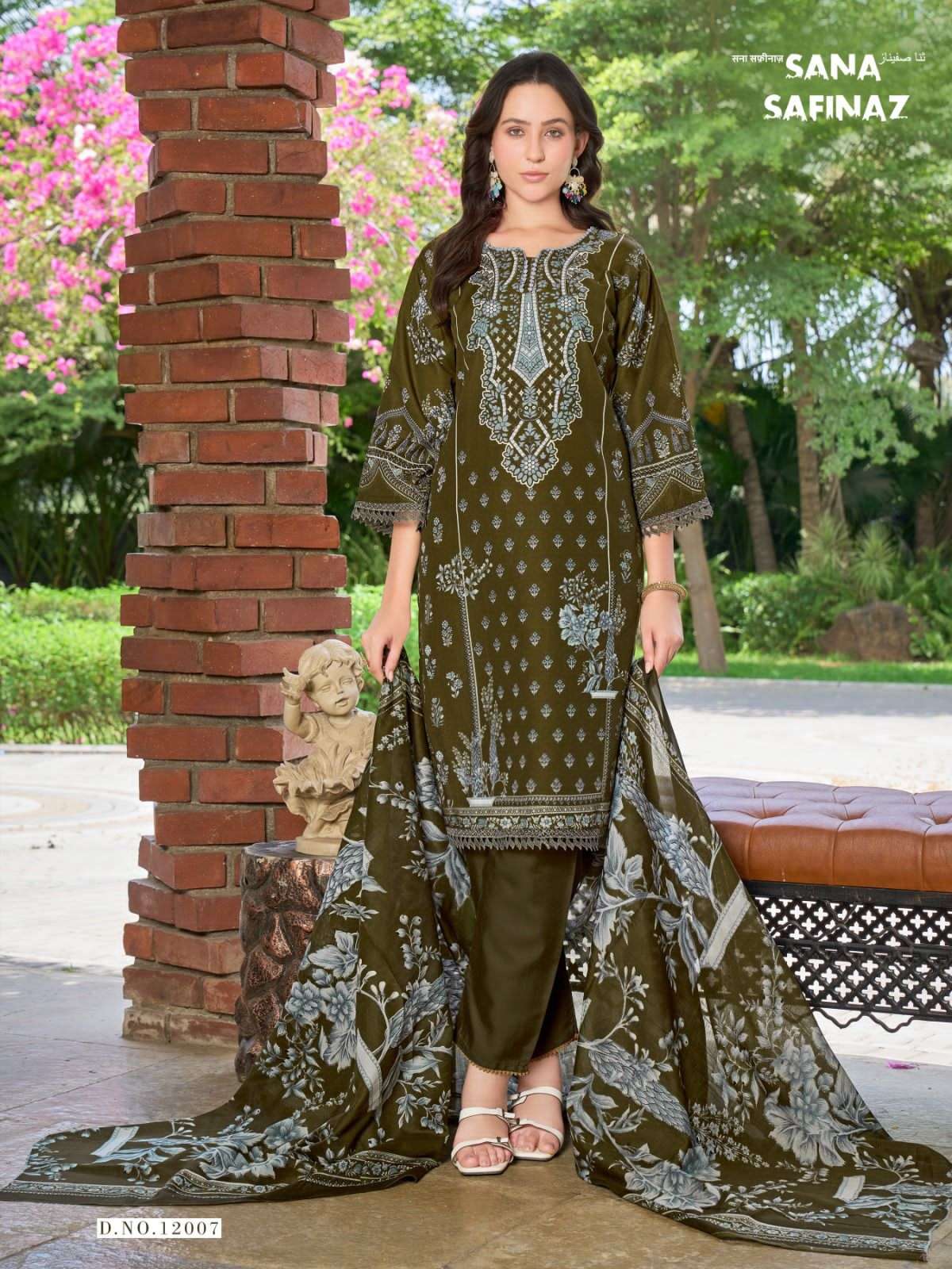 Ganesha Sana Safinaz Vol 12 Karachi Cotton Pakistani Suit - Amrah Wholesale