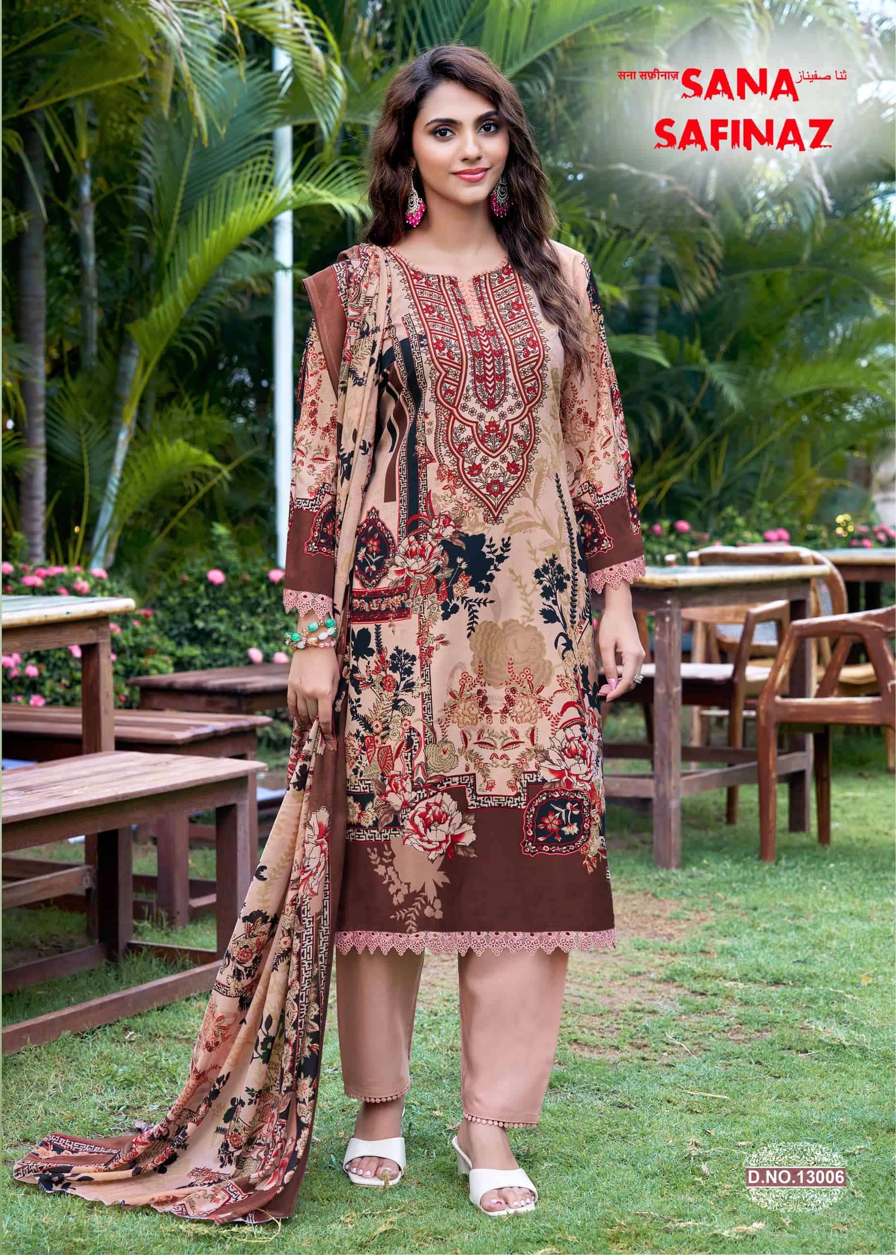 Ganesha Sana Safinaz Vol-13 Cotton Printed Pakistani Suit