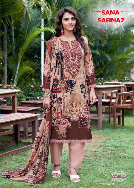 Ganesha Sana Safinaz Vol-13 Cotton Printed Pakistani Suit
