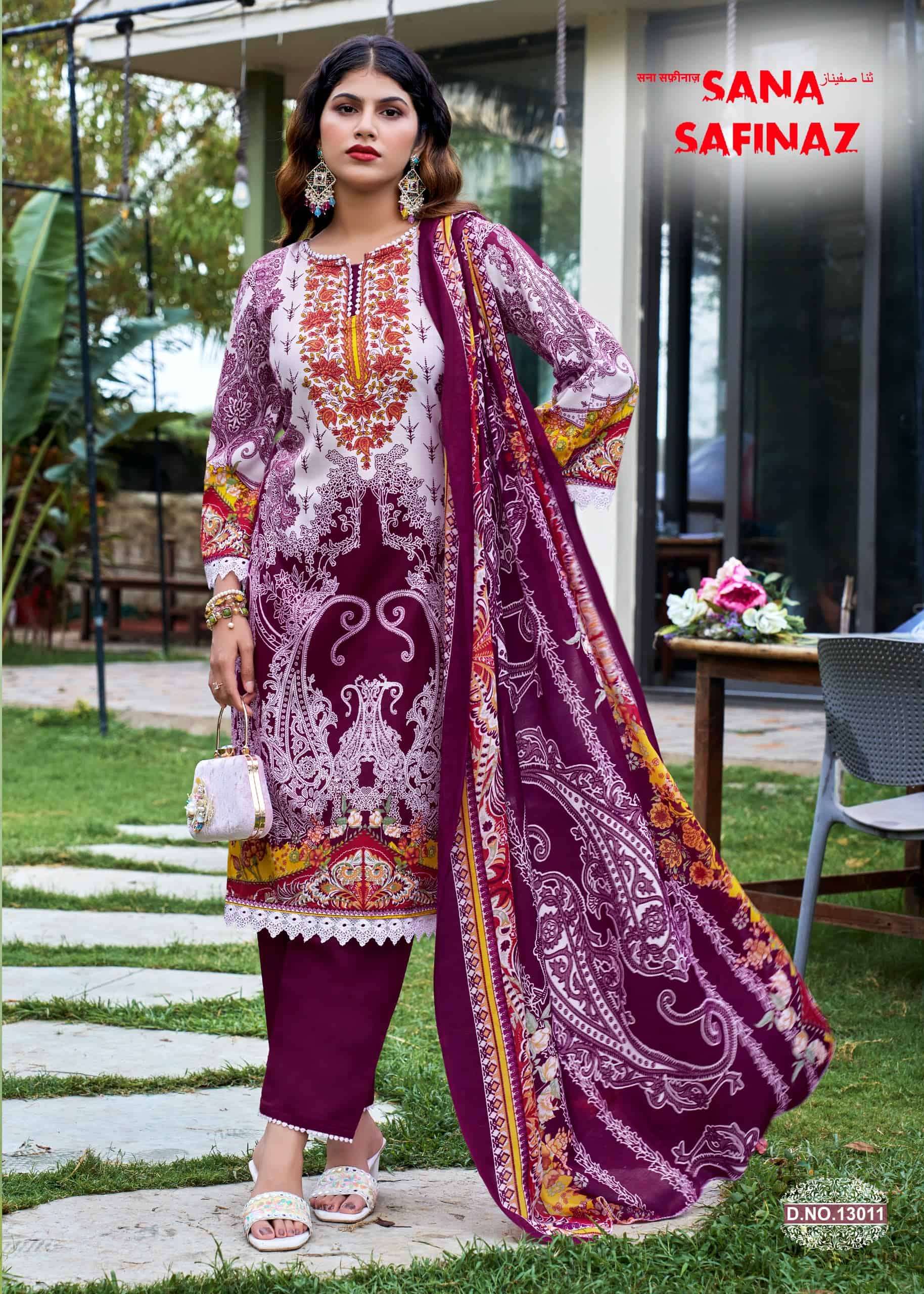 Ganesha Sana Safinaz Vol-13 Cotton Printed Pakistani Suit